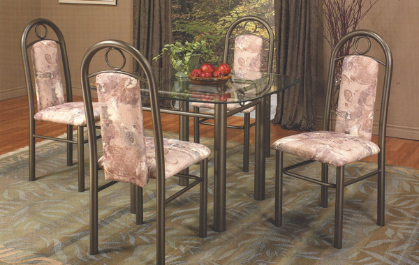 Table 5pc Matte Brown