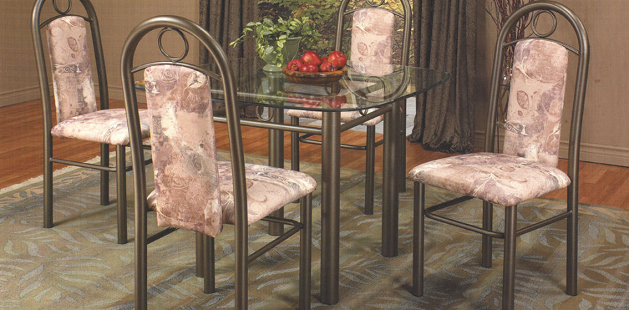 Table 5pc Matte Brown