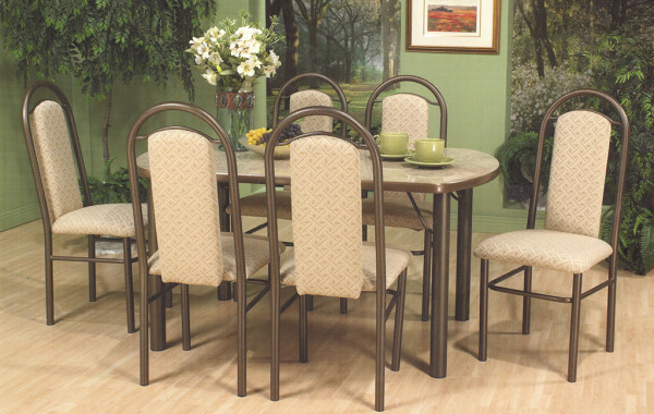 Table 7pc Matte Brown 7080